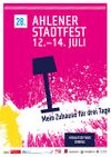 Plakat des 28. Ahlener Stadtfestes 2013