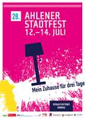 Plakat des 28. Ahlener Stadtfestes 2013