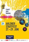 Plakat des 29. Ahlener Stadtfestes 2014