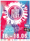 Plakat des 36. Ahlener Stadtfestes 2023